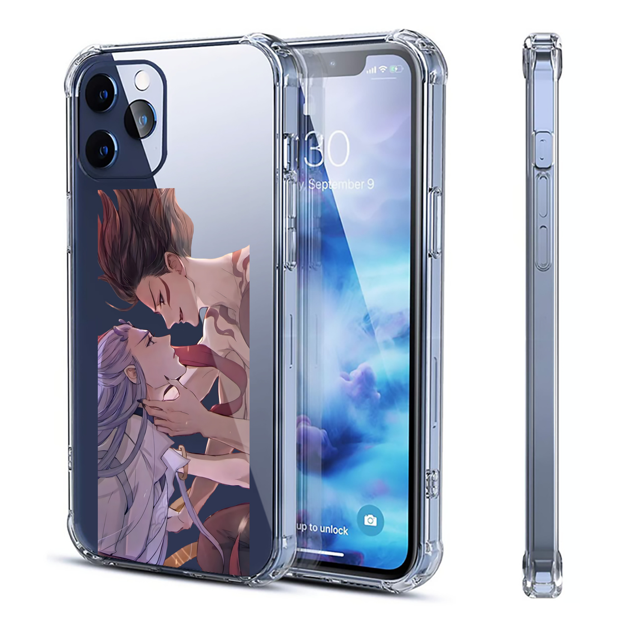 （画像用） Ne Zha 2 ナタ 魔童の大暴れ 【iPhone 12シリーズ対応】透明スマホケース（クリアソフトケース）